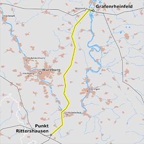 Trassenverlauf des Abschnitts Grafenrheinfeld – Rittershausen des BBPlG-Vorhabens 20 Trassenverlauf des Abschnitts Grafenrheinfeld – Rittershausen des BBPlG-Vorhabens 20