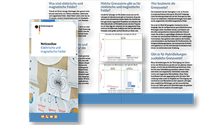 verweist auf: Flyer elektrische und magnetische Felder Zum Download auf den orangefarbenen Download-Link klicken. (verweist auf: Flyer elektrische und magnetische Felder)